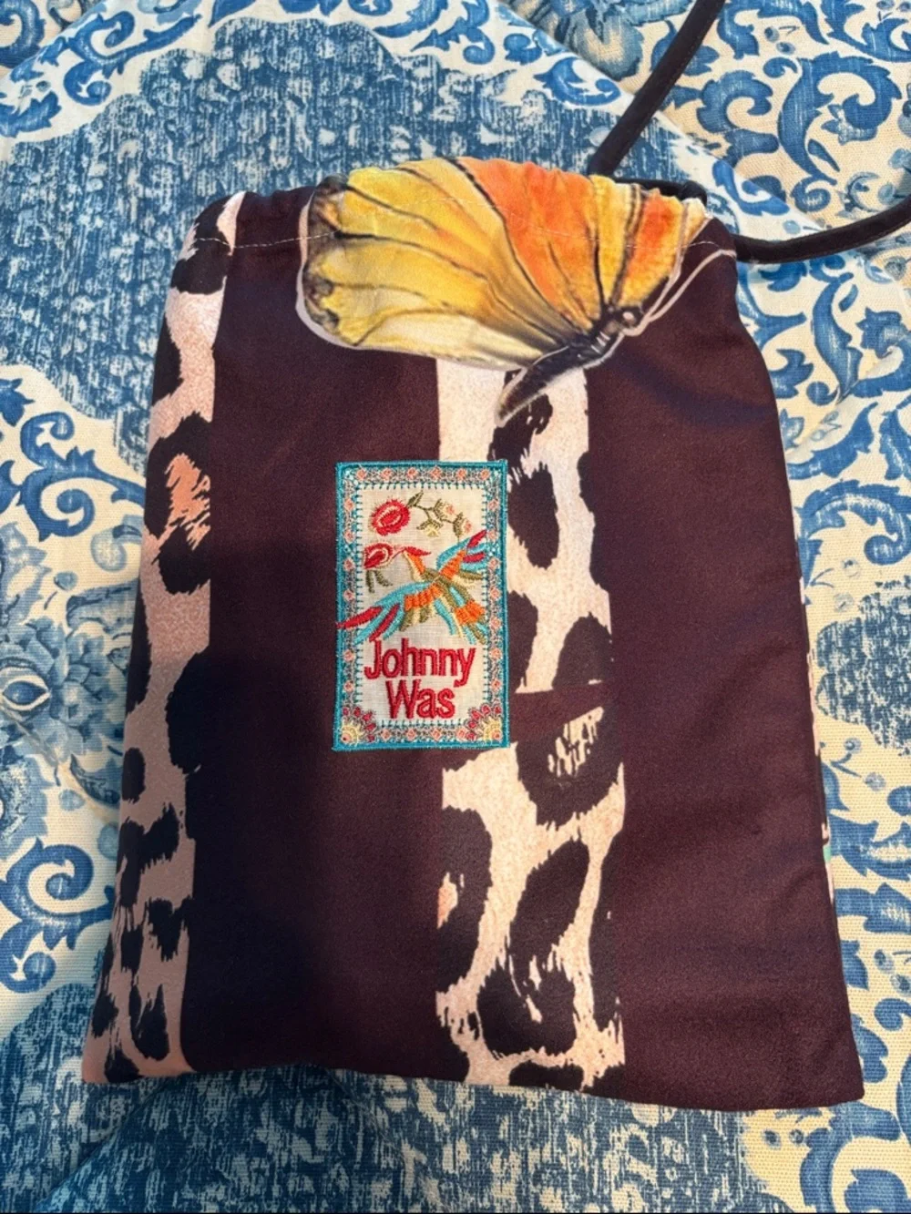 Johnny Was SANDRA BEACH TOWEL with Pouch
